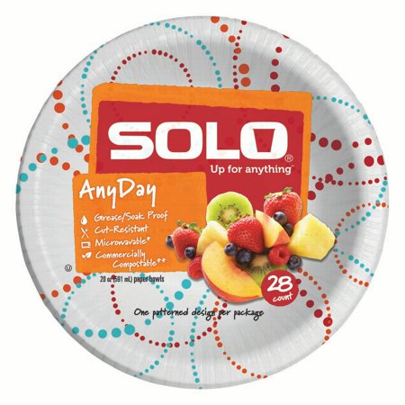 Dixie Paper Bowls - Solo Paper Bowls 20 ounce 28 count