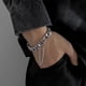 thumbnail image 2 of Pulsera de aleación distintiva de estilo hip hop para hombres y mujeres, cadena de metal, simple y atmosférica, 2 of 6
