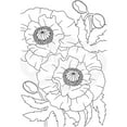 thumbnail image 5 of Woodware Tampons Transparents Coquelicots 4 Po x 6 Po, 5 of 5