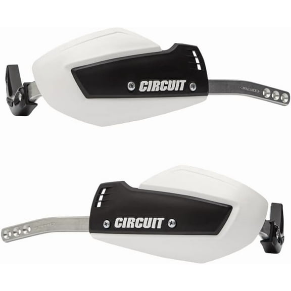 Alloy Handguard – Iron Handlebar, Black/White – Circuit