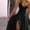 Black, variant on ZOELNIC Women's Sexy V Neck Maxi Dress Spaghetti Strap Sleeveless Backless High Slit Long Dress Summer Party Cocktail Dress, S