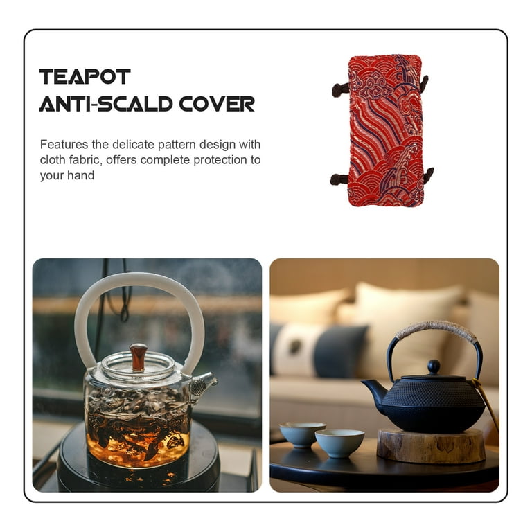 Handle Cover Pot Teapot Sleeve Holder Hot Kettle Tea Pan Covers Teakettle  Cloth Heat Grip Skillet Resistant Kitchen Holders Anti