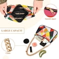 thumbnail image 2 of FORMRS Womens Shoulder Bag with Chain Strap Clutch Purse Cute Tote Handbag, Purple Triangles, 2 of 7