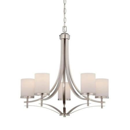 

Savoy House 1-330-5-SN Colton 5 Light Satin Nickel Chandelier (26 W x 26 H)