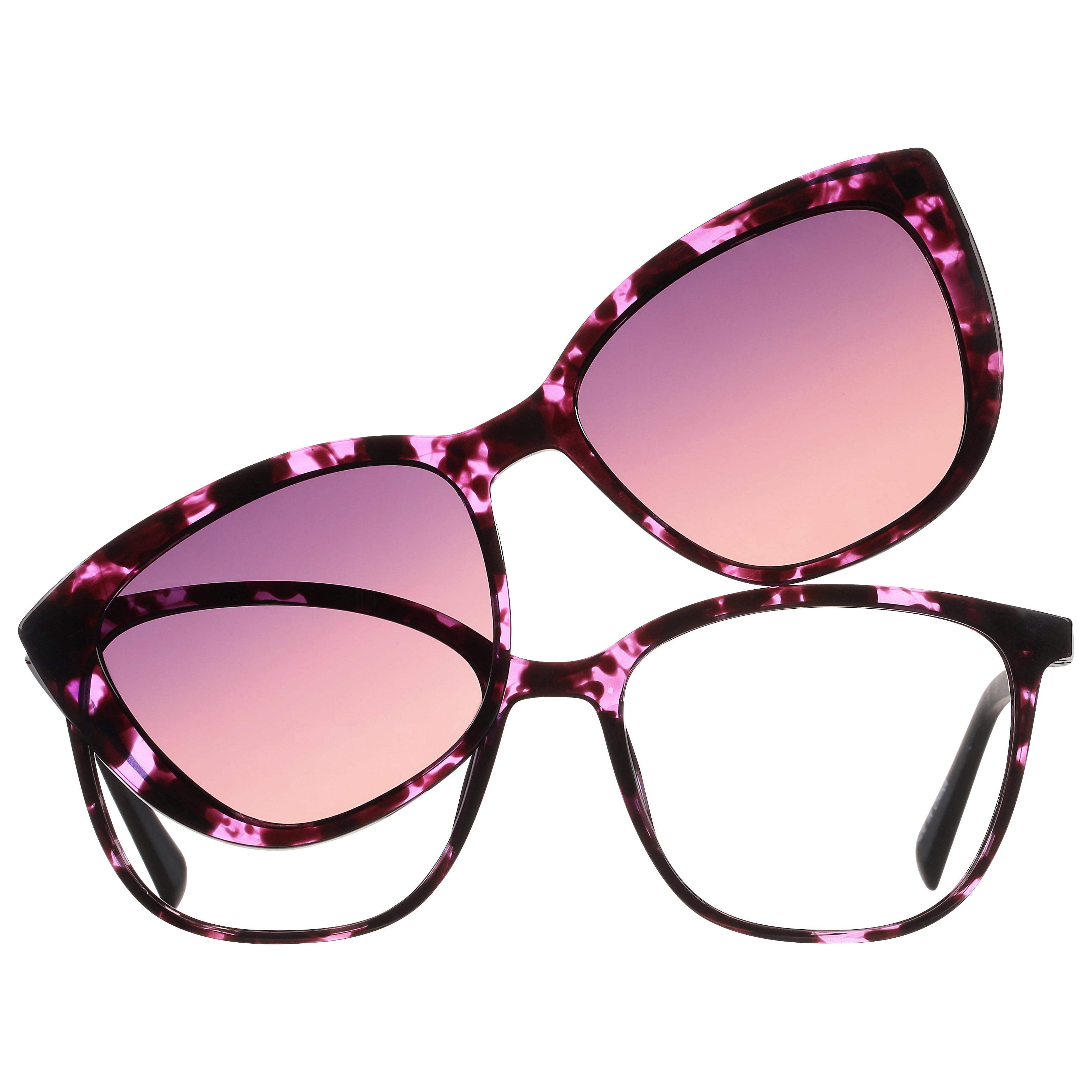 Bio Eyes Womens Prescription Eyeglasses, Oceane, Purple Tortoise, 53.0