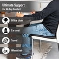 thumbnail image 6 of Mind Reader Seat Cushion with Gel Core, Ergonomic Pressure Relief for Tailbone, Hip, Coccyx & Sciatica Pain, Office, Car, Wheelchair, Black, 6 of 8
