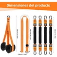 thumbnail image 2 of Bandas de Resistencia para Ejercicio 75 lbs,Set de 4 Bandas Elásticas para Pull Ups,Ligas de Resistencia para Ejercicio Entrenamiento en Casa/Gimnasio,Contiene Manijas y Pedales., 2 of 5