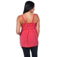 thumbnail image 2 of Blusa Maternidad Rayada Fresca Cómoda Ropa Embarazo Blusa Mujer Juvenil Tirantes Con Lazo Color Rojo, 2 of 5