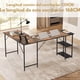 thumbnail image 1 of Escritorio para Computadora en Forma de L Escritorio para Juegos de Computadora Estación de Trabajo de Escritura para Estudio de Oficina en Casa con Escritorio Grand de 168 cm FurnitureR  PHELPS, 1 of 8