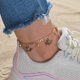thumbnail image 5 of Minnieouse Anklets Rhinestone Elegant Gold Angel Hanging Beach Bracelets Fashion Gifts Pendent Accessory Ornament for Women Girls Type3 NO3, 5 of 6