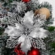 thumbnail image 5 of Bearachild 10 Uds. De flores artificiales brillantes, decoraciones para árboles de Navidad, adornos navideños, decoración para el hogar, oficina, Año Kits de decoración para fiestas No.02, 5 of 6