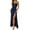 Navy, variant on Krdevn Women's Formal V Neck Dress Hollow Out Backless Bodycon Maxi Dress Slim Fit Waist Belted Party Evening Gown,Color: GN2 Size: S