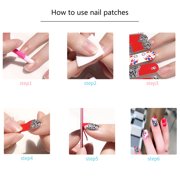 14 Sheets Polish Strips Stickers Full Wraps Adhesive Art Stickers Strips for Women Girl