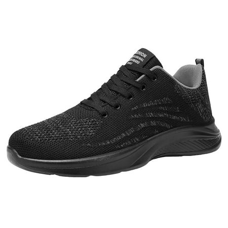 XDDST Shoes for Mens Fashionable Autumn Fly Woven Soft Soled Lightweight Running and Leisure Sports Shoes