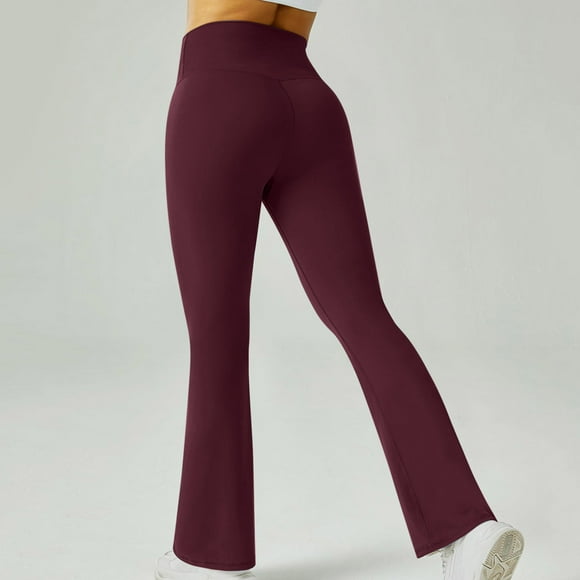 Meichang Flare Leggings for Women High Waisted Tummy Control Bootcut Yoga Pants Butt Lifting Seamless Stretchy Workout Pants Flare Yoga Pants