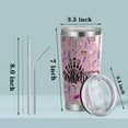 thumbnail image 2 of Esthetician Gift Beautician 20oz Stainless Steel Tumbler with Lid and Straw Beauty Artist Gifts (Licensed Esthetician), 2 of 6