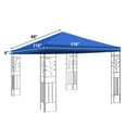 thumbnail image 3 of Sunny 10ft x 10ft Blue Single tier Top Cover Outdoor canopy, sunshade, 3 of 9