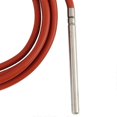 thumbnail image 3 of Newpt100 RTD Temperature Sensor 6Mmx80mm Class B 2M Silicone Gel Coated Wire Platinum Resistance Pt 100 Stainless Steel, 3 of 5