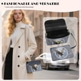 thumbnail image 3 of Pzuqiu Eagle Women Leather Crossbody Bag Compact Practical Quilted Crossbody Purse for Women Casual Leather Quilted Shoulder Bag with Chain Strap for Daily Use, 3 of 7