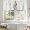 thumbnail image 4 of Rabbit Sitting on The Toilet Thinking Valances for Windows Abstract Funny Animal Valance Curtains Rod Pocket Bathroom Small Window Treatments for Kitchen Living Room Bedroom, 42"x12", 4 of 7
