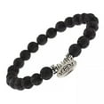 thumbnail image 3 of RSAMD Fashion Men's Women' s Natural Lava Stone Owl 8MM Beads Charm Bracelets Jewelry-317-4-C, 3 of 4