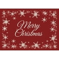 thumbnail image 2 of Deiter, Lori 14x11 Gold Ornate Wood Framed with Double Matting Museum Art Print Titled - Merry Christmas Snowflakes, 2 of 4