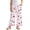 Cherry Bow Polka Dots, variant on Girls' Wide Leg Pants with Ruffle Hem High Waist Long Trousers Straight Leg Track Pants Adorable Outfits Flowy Bottoms for 11-12 Y, Strawberry Patchwork Pink Green