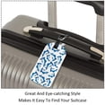 thumbnail image 3 of Square 2Pack PU Leather Shark Cruise Luggage Tag with Privacy Cover and Name ID Tag for Travel Handbags Backpacks Luggage Tags, 3 of 6