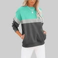 thumbnail image 2 of Wyzesi Chandails Blancs Cardigan Court Femme Col Rond Manches Longues Chandail Uni Décontracté Mignon Haut Manches Longues Ample Mode Chandail Chandails Blancs pour Filles Plus Chandails Blancs Femme Coton, 2 of 5
