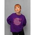 thumbnail image 2 of The Royals - Retro Gothic Crown Emoji Graphic Women's Sweatshirt, 2 of 4