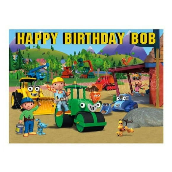 Bob the Builder edible party cake topper cake image 1
