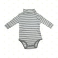 thumbnail image 4 of Spasilk Baby Boys’ Newborn Long Sleeve Turtleneck Bodysuits, 2 pack, 6-24 Months- Grey Celestial Bodysuits, 4 of 7