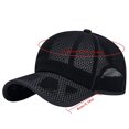 thumbnail image 2 of DQRPSEETB Ball Cap Unisex Classic Low Profile Mesh Baseball Cap Soft Unconstructed Size Dad Hat Gym Cap, 2 of 7