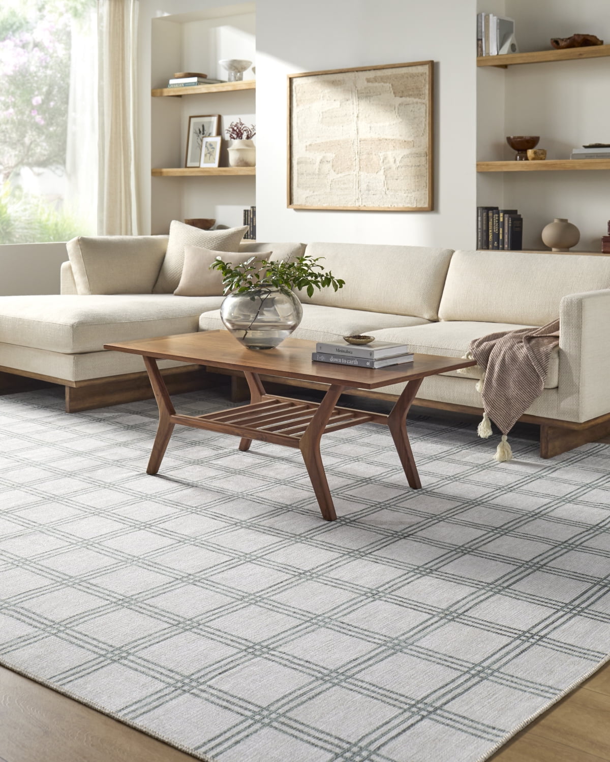 My Texas House Back to Campus Della 9' x 12' Washable Area Rug