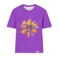 thumbnail image 4 of Fiudx Camisetas para Mujer Blusas Estampadas a La Moda para Mujer Top de Cuello Redondo de Manga Corta, 4 of 4