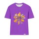 thumbnail image 3 of Tops Cortos para las Mujeres Blusas Impresas Manga Corta Cuello Redondo, Tops de Blusa para las Mujeres Primavera Verano Casual, 3 of 4