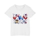 thumbnail image 1 of Vestido Corto de Verano Niños Niños Niñas Camiseta de Algodón Cuello Redondo Lindo Día de la Independencia Imprimir Top, 1 of 5