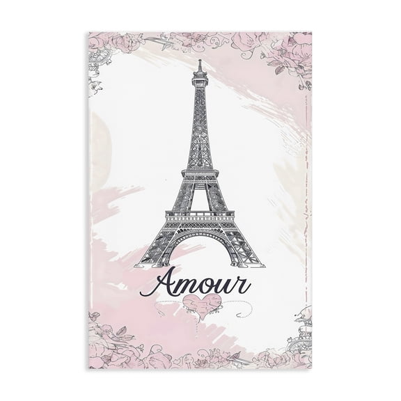 Stupell Industries Contemporary Amour Vintage Eiffel Tower Canvas Art, 16 x 24, by Creative Studio