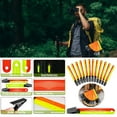 thumbnail image 2 of 12Pcs Trail Markers Reflective Tree Tacks Hunting Reflector Tacks Trail Marking Ribbon with Clip for Hunting Outdoor, 2 of 7
