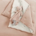 thumbnail image 5 of Levtex Baby - Cloud Muslin Crib Bed Set - Baby Nursery Set - Pink and White Flowers - Pink Textured Muslin - 5 Piece Set Includes Quilt, Fitted Sheet, Two Swaddles & Bear Lovey, 5 of 6