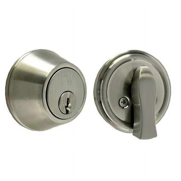 Weslock 00471-N-NSL23 Keyed One Side 471 Single Cylinder Deadbolt, Satin Nickel