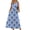 Blue Damask Floral, variant on Long Sleeve Dresses for Women V Neck Casual Fall Dress Button Floral Midi Dresses with Pockets