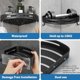 thumbnail image 2 of (Black)2 Pcs No Drilling Metal Corner Shower Caddy with 2 Shower Hooks Rustproof Self Adhesive Holder for Bathroom Items, 2 of 4
