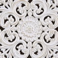 thumbnail image 4 of Madison Park White Mandala Trinity 3D Embellished Linen Canvas 3 Piece Wall Art, 12"W x 12"H x 1"D, 4 of 8