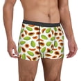 thumbnail image 5 of Men's Boxer Briefs, cartoon Papaya Soft Comfy Mens Underwear Boxer Briefs Breathable With Widen Waist, 5 of 7