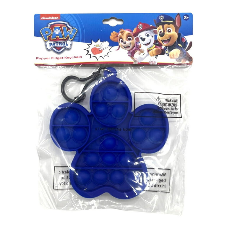 Nickelodeon Paw Patrol Push Pop It Sensory Fidget Toys Stress and Anxiety  Relief Items with Keychain 
