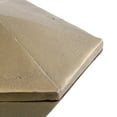 thumbnail image 2 of Benzara 6.5 Inches Origami Shaped Inspired Storage Box, Brass, 2 of 3
