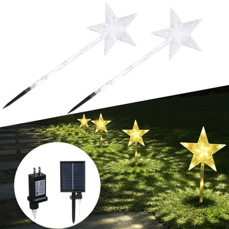 

COFEST Garden Light Clearance Solar Decorations Outdoor LED Solar Powered Candle Xmas Roadway Lights 8 Mode