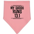 thumbnail image 2 of Inktastic My Daddy Runs Half Marathon Baby Bandana Bib, 2 of 4