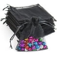 thumbnail image 3 of Organza Bags Black,Organza Drawstring Gift Bags 10X15CM,Casewin Black 100PCS Wedding Party Favour Jewellery Pouches and Candy Bags, 3 of 8